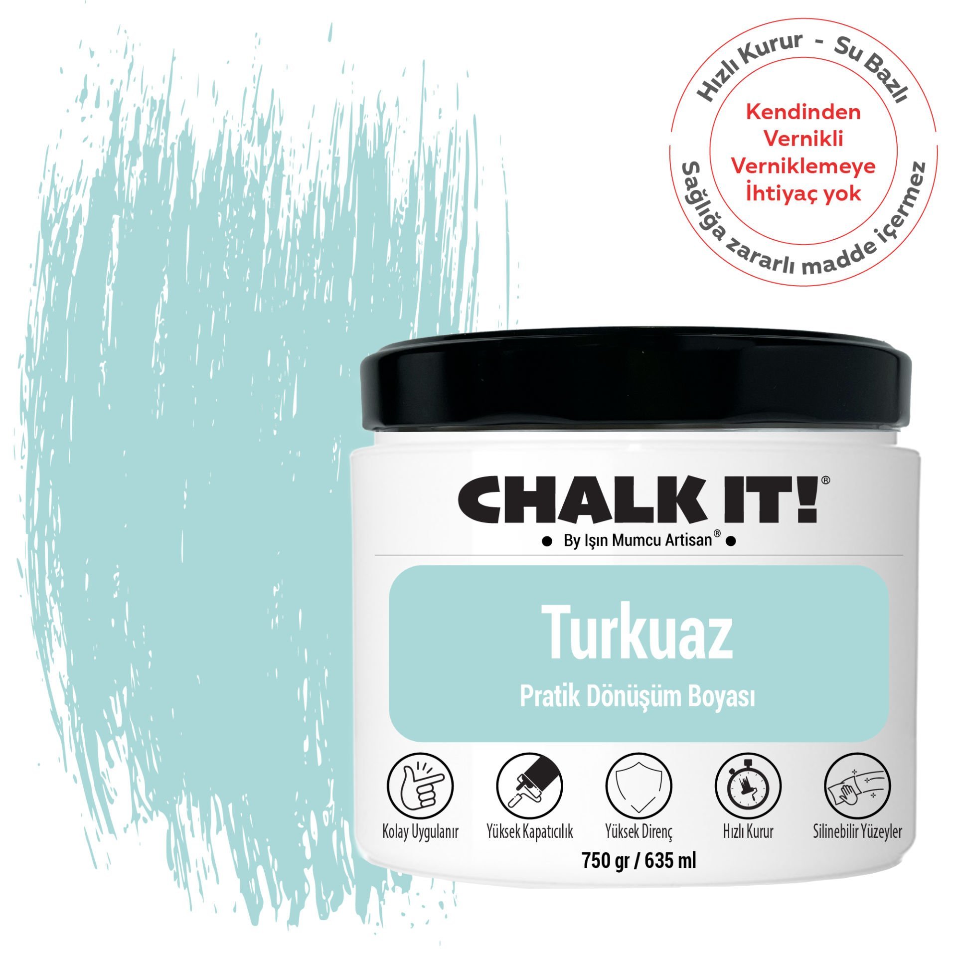 Chalk It Turkuaz