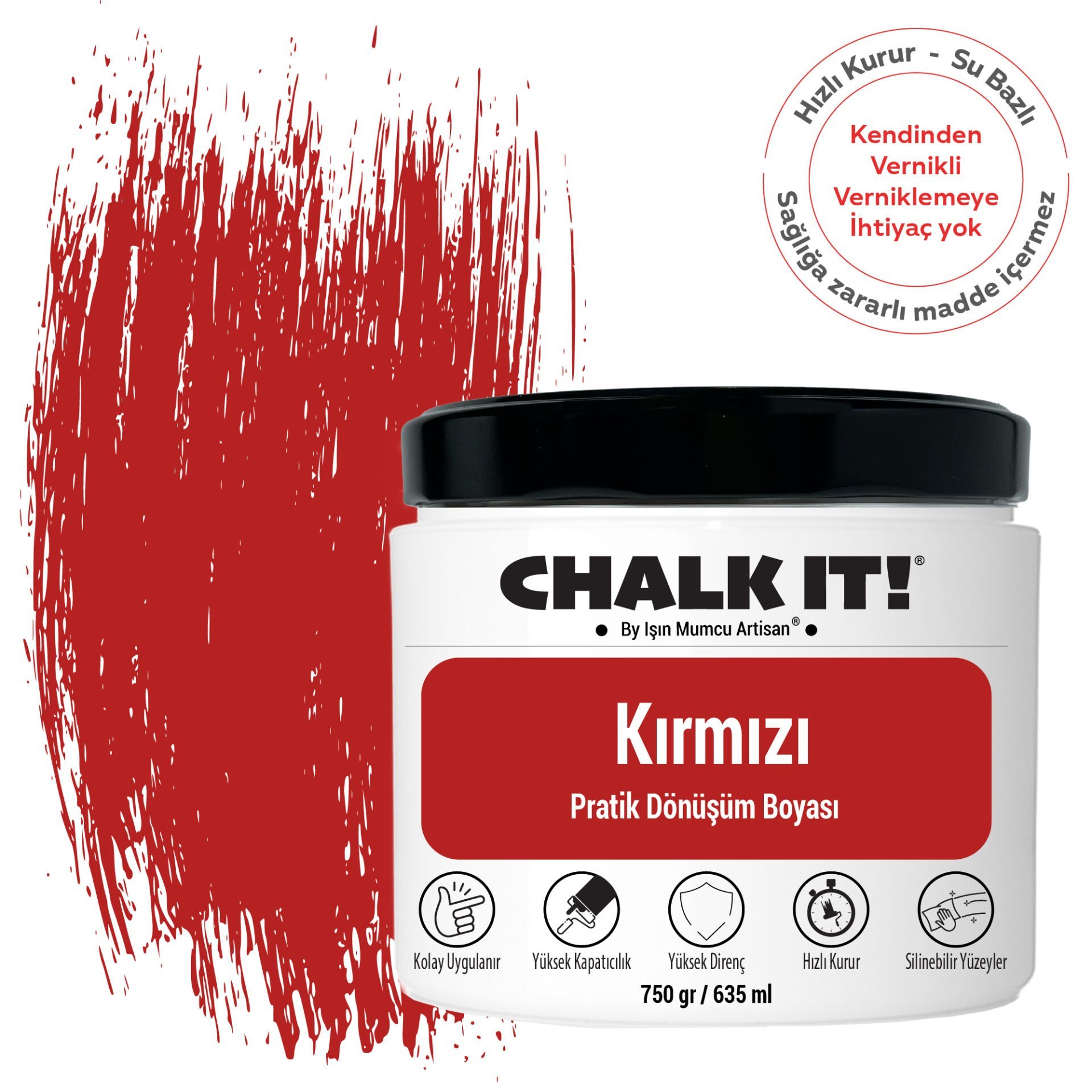 Chalk It Kırmızı